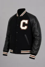 Coach Black Wool Varsity Jacket On Sale