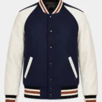 Coach Varsity Icon Leather & Wool Jacket