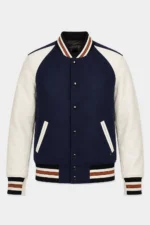 Coach Varsity Icon Leather & Wool Jacket