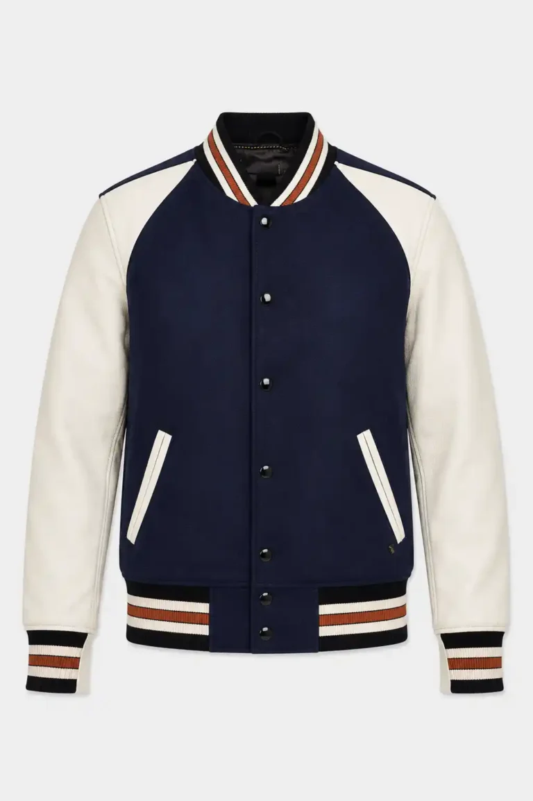 Coach Varsity Icon Leather & Wool Jacket