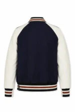 Coach Varsity Icon Leather & Wool Jacket For Sale