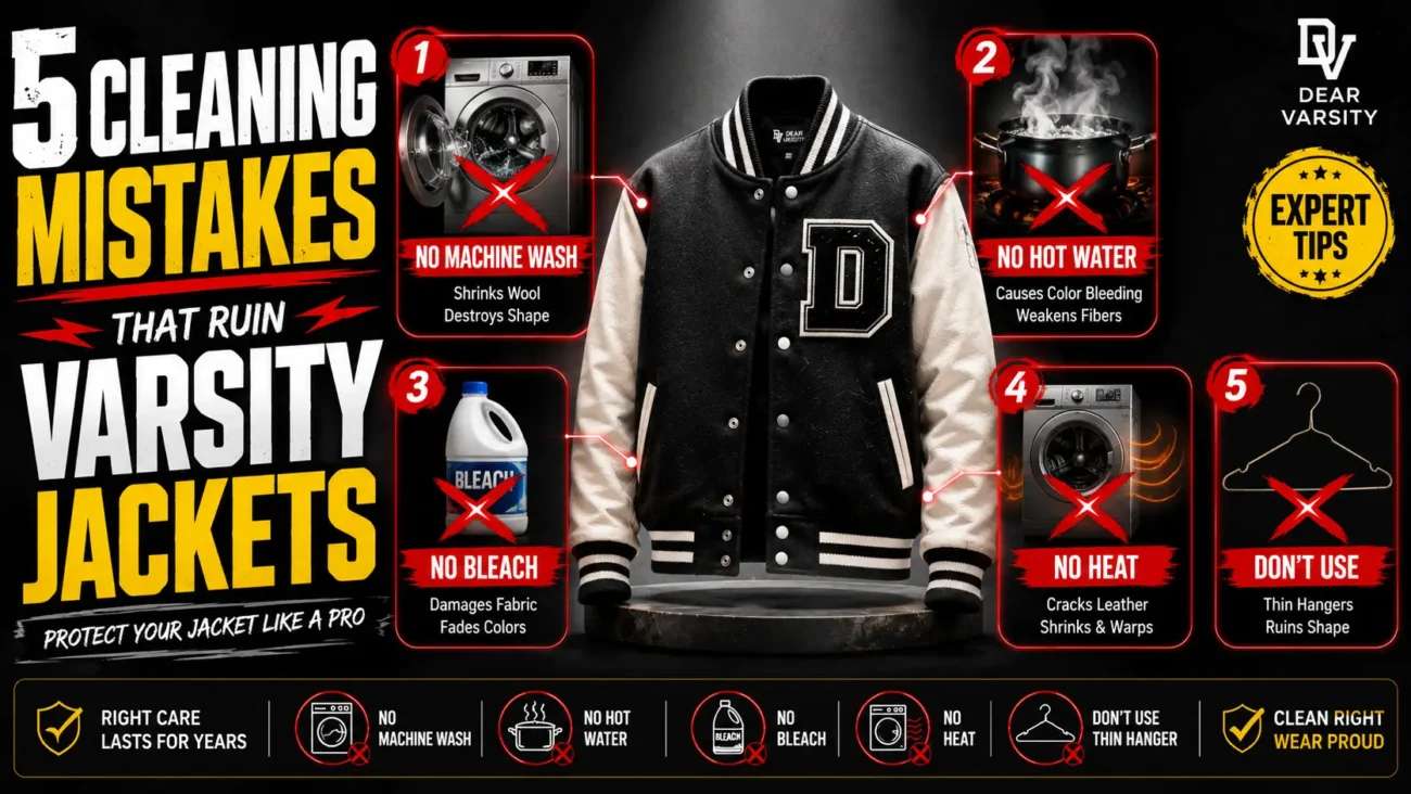 Common Mistakes That Ruin Letterman Jackets