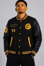 Cookies Crusaders Black Letterman Jacket