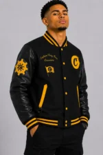 Cookies Crusaders Black Letterman Varsity Jacket