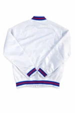 Detroit Pistons White Satin Full-Snap Jacket - Image 2