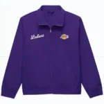 LA Lakers Work Purple Cotton Jacket