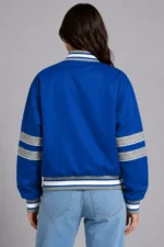 Los Angeles Dodgers Interception Royal Full-Snap Satin Varsity Jacket