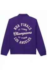 Los Angeles Lakers Work Full-Zip Purple Cotton Jacket