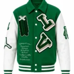 Louis Vuitton Varsity Green and White Jacket