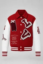 Louis Vuitton Varsity Red and White Jacket