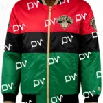 NY Knicks 75th Anniversary Full-Snap Satin Jacket