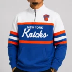 NY Knicks Blue Head Coach Quarter-Zip Jacket