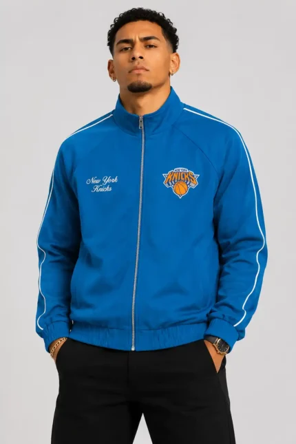 NY Knicks Royal Blue Track Jacket