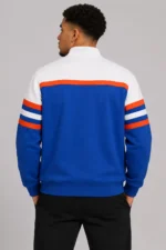 New York Knicks Head Coach Blue Quarter-Zip Fleece Pullover Jacket
