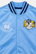 North Carolina Tar Heels Double Clutch Carolina Blue Lightweight Satin Jacket For Sale