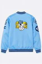 North Carolina Tar Heels Double Clutch Full-Snap Satin Jacket