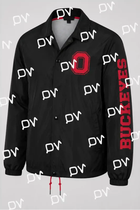 Ohio State Buckeyes Coaches Black Full-Snap Jacket