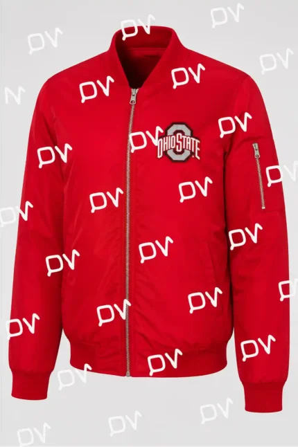 Ohio State Buckeyes Full-Zip Bomber Jacket