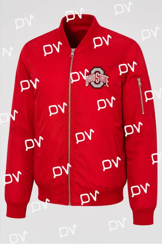 Ohio State Buckeyes Full-Zip Bomber Jacket