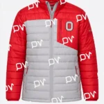 Ohio State Buckeyes Red Gray Double Blitz Heavyweight Jacket
