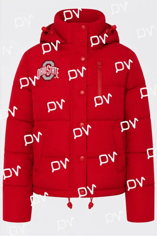 Ohio State Buckeyes Scarlet Full-Zip Puffer Jacket