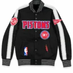 Primetime Detroit Pistons Teal and Red Jacket