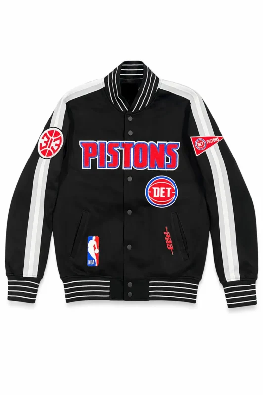 Primetime Detroit Pistons Teal and Red Jacket