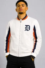 Rebound Detroit Tigers Track Satin Jacket