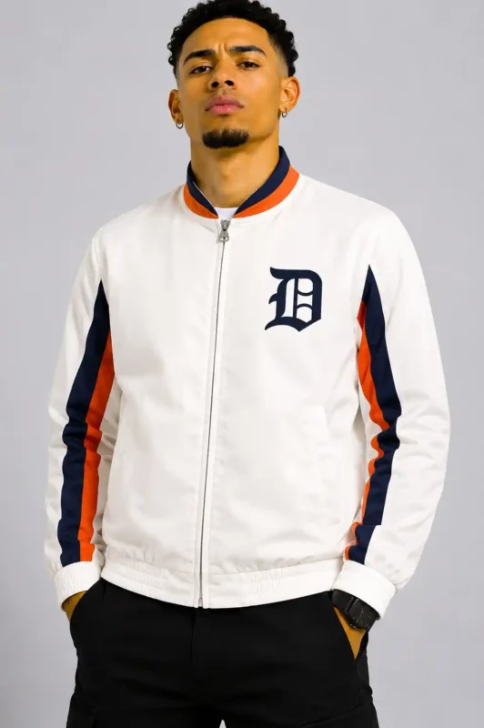 Rebound Detroit Tigers Track Satin Jacket