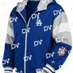 Royal Gray LA Dodgers Legacy Lightweight Hooded Jacket