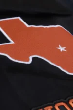 Texas Longhorns Double Clutch Lightweight Black Satin Jacket On Sale