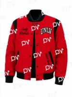 UNLV Runnin Rebels Red Teddy Varsity Wool Jacket