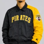 Vintage Pittsburgh Pirates Black and Gold Satin Varsity Jacket