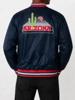Arizona Wildcats Script Navy Retro Bomber Jacket For Sale