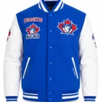 Blue and White Toronto Blue Jays Retro Classic Varsity Jacket