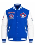 Blue and White Toronto Blue Jays Retro Classic Varsity Jacket