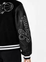 Buy Black NBA Louis Vuitton Wool Leather Varsity Jacket