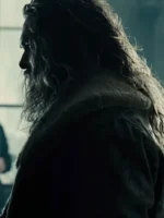 Buy Justice League Arthur Curry Brown Leather Fur Shawl Collar Jacket