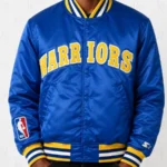 Golden State Warriors 90s NBA Royal Satin Jacket