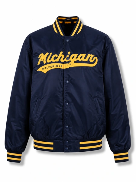 Michigan Wolverines A-Game Navy Jacket