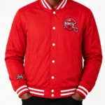 Rutgers Scarlet Knights Retro Wordmark Red Bomber Jacket