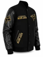 Toronto Blue Jays Black and Gold Varsity Jacket For Sale