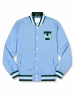 Tulane Green Wave Arched Blue Bomber Jacket
