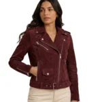 Laila Jackson Murder in a Small Town Suede Jacket Side potrait