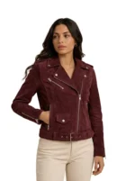 Laila Jackson Murder in a Small Town Suede Jacket Side potrait