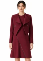 Mae Silver Boston Blue Wool Jacket