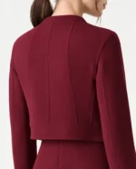 Maroon Wool Jacket Back