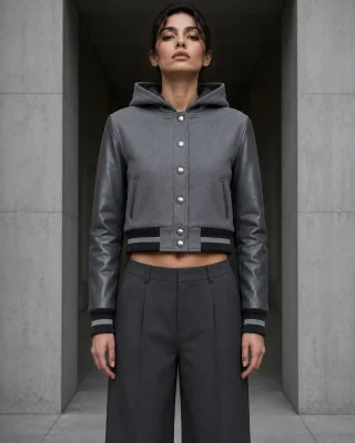 Dear Varsity Crop Varsity Women Jacket