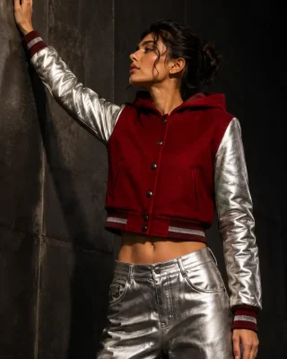 Dear Varsity Varsity Women Jacket Crop