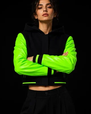 Varsity Women Jacket Crop Dear Varsity